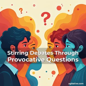 Artistic representation for Stirring Debates Through Provocative Questions