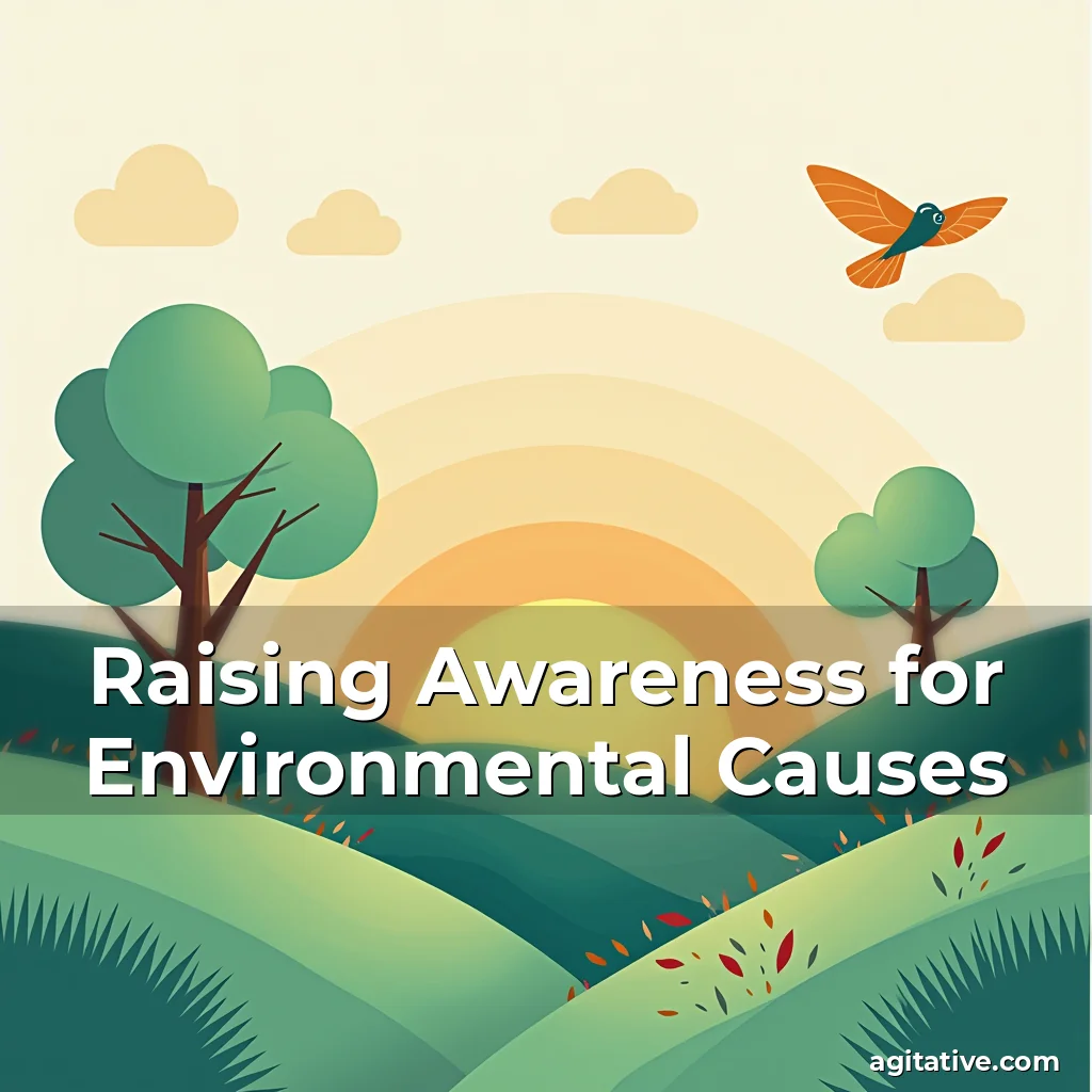 Artistic representation for Raising Awareness for Environmental Causes