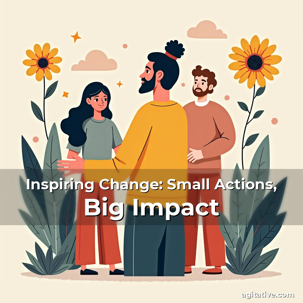 Artistic representation for Inspiring Change: Small Actions, Big Impact