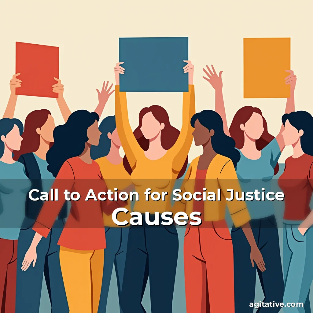 Artistic representation for Call to Action for Social Justice Causes