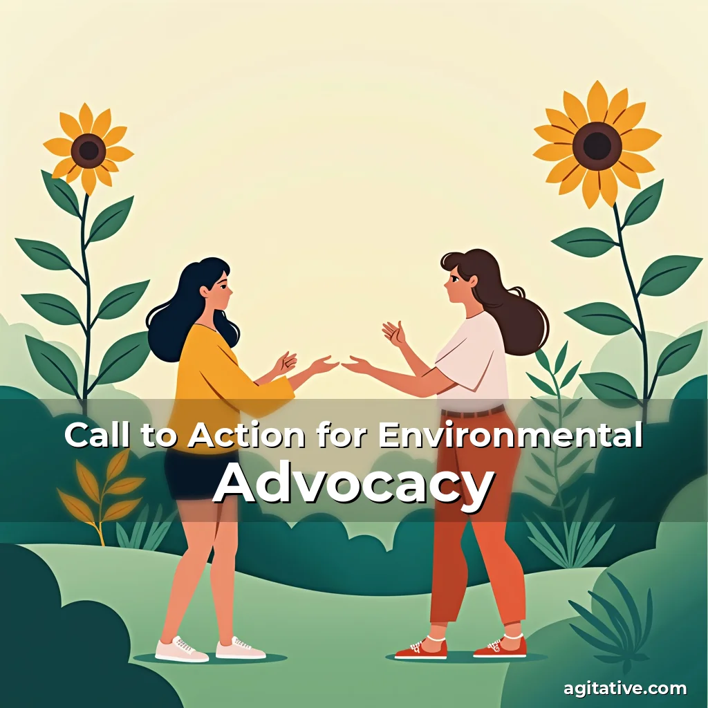 Artistic representation for Call to Action for Environmental Advocacy