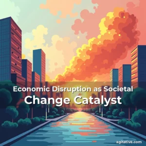Artistic representation for Economic Disruption as Societal Change Catalyst