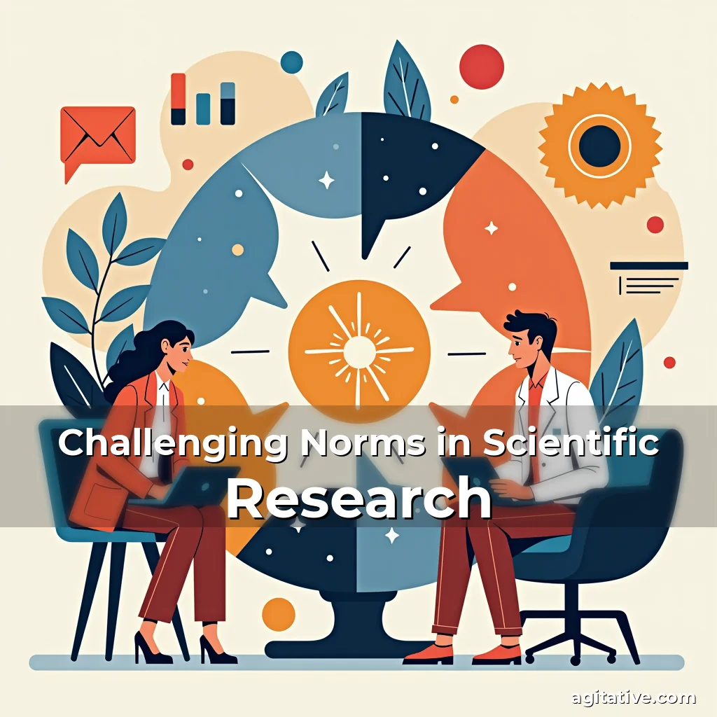 Artistic representation for Challenging Norms in Scientific Research