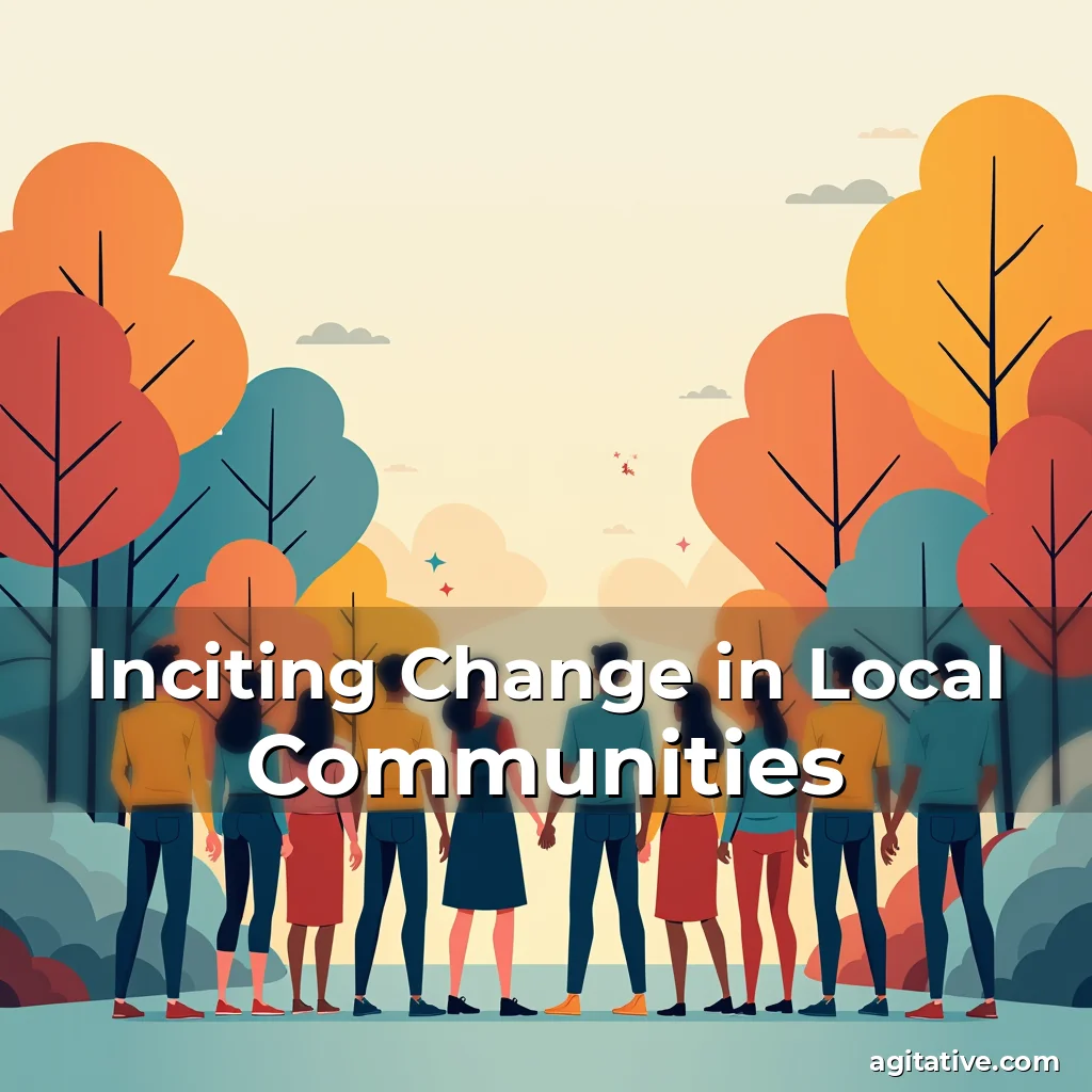 Artistic representation for Inciting Change in Local Communities