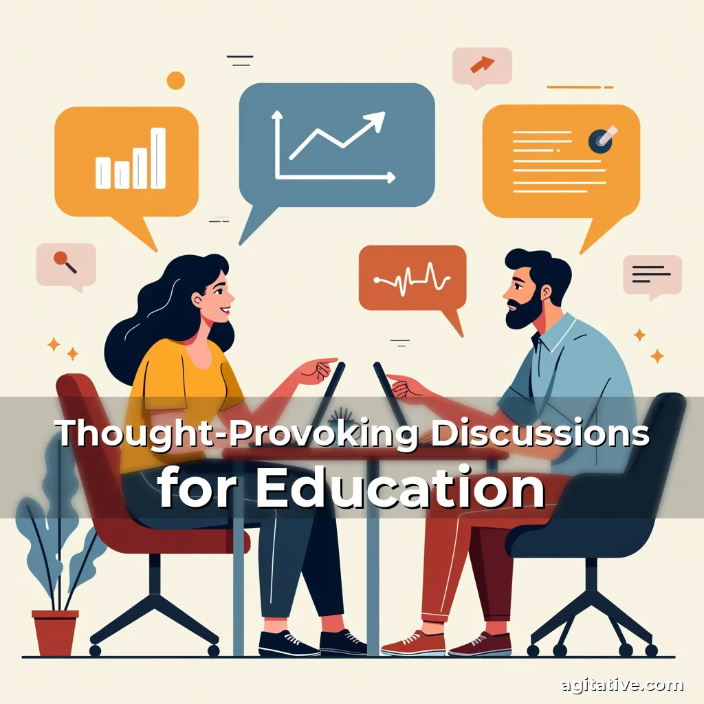 Artistic representation for Thought-Provoking Discussions for Education