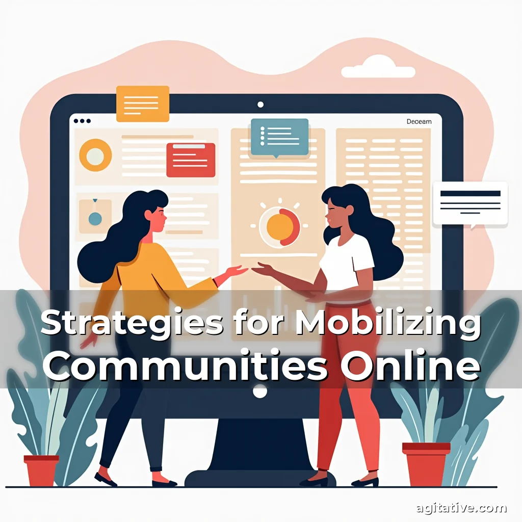 Artistic representation for Strategies for Mobilizing Communities Online