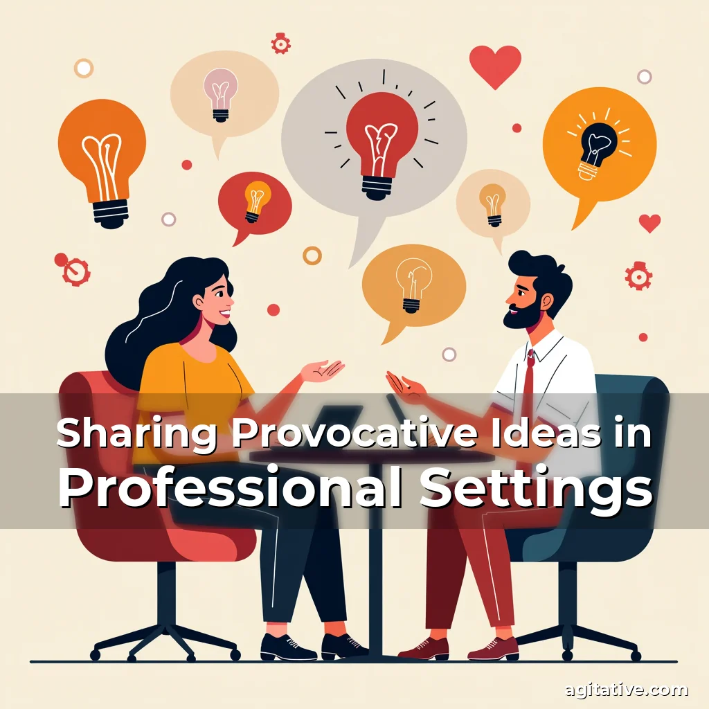 Artistic representation for Sharing Provocative Ideas in Professional Settings