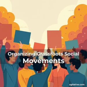 Artistic representation for Organizing Grassroots Social Movements