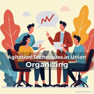 Artistic representation for Agitation Techniques in Union Organizing