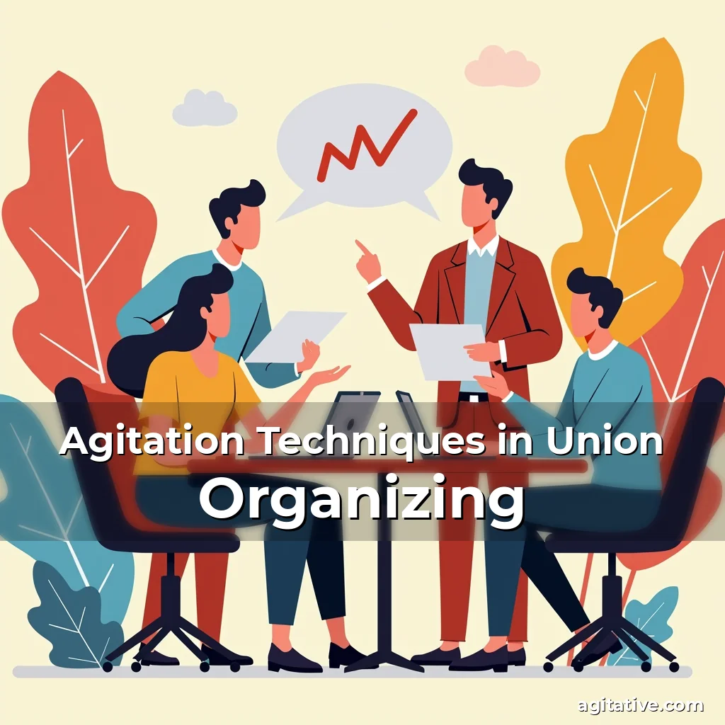 Artistic representation for Agitation Techniques in Union Organizing