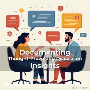 Artistic representation for Documenting Thought-Provoking Discussion Insights