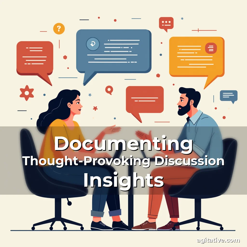 Artistic representation for Documenting Thought-Provoking Discussion Insights