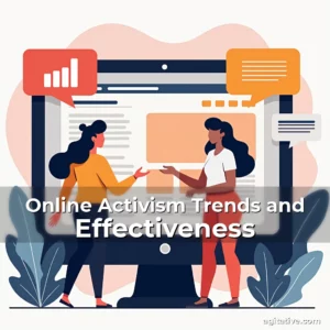 Artistic representation for Online Activism Trends and Effectiveness