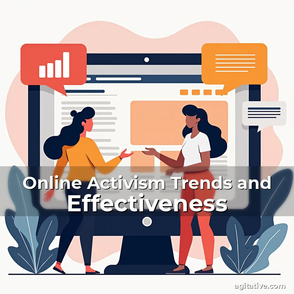 Artistic representation for Online Activism Trends and Effectiveness
