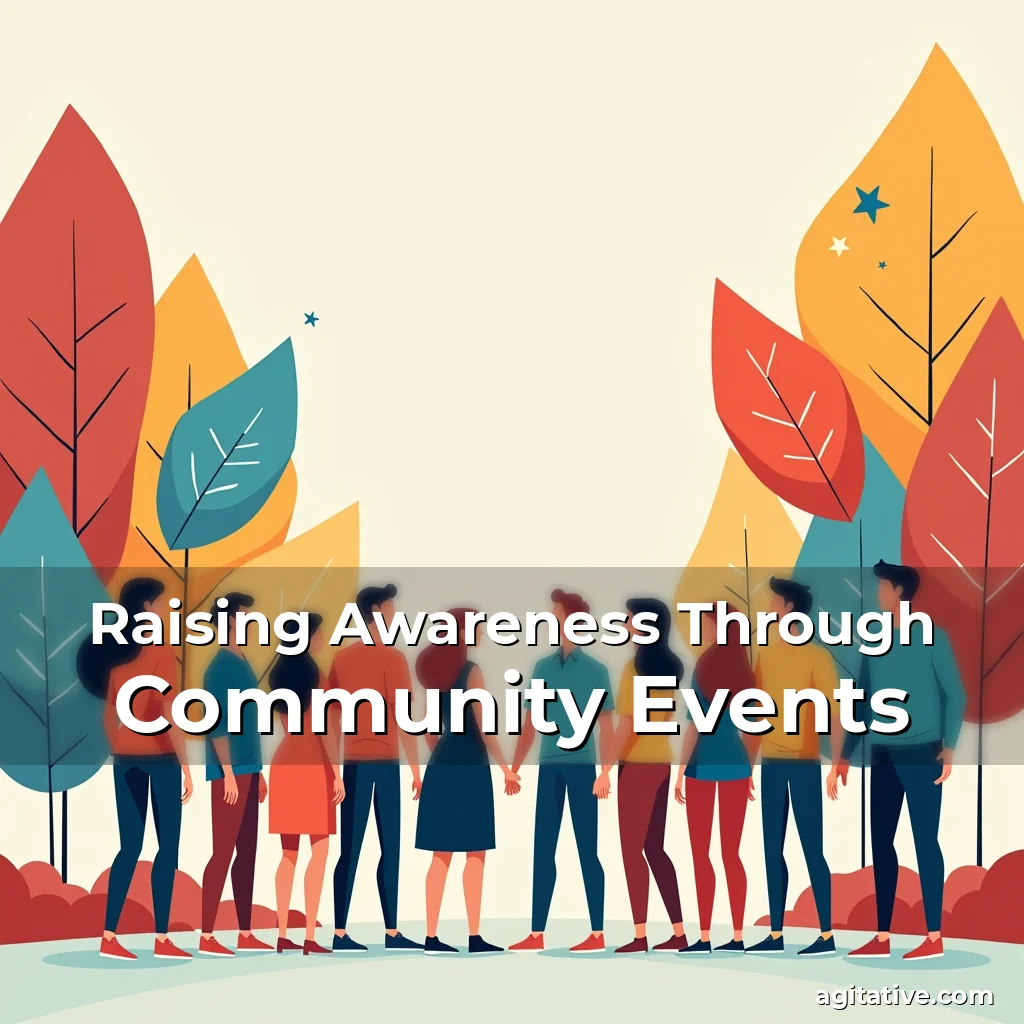 Artistic representation for Raising Awareness Through Community Events
