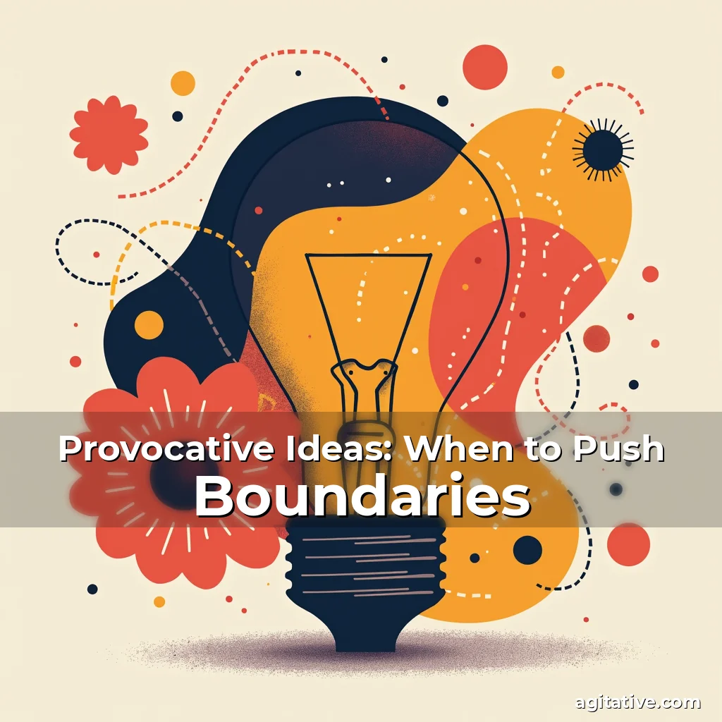 Artistic representation for Provocative Ideas: When to Push Boundaries