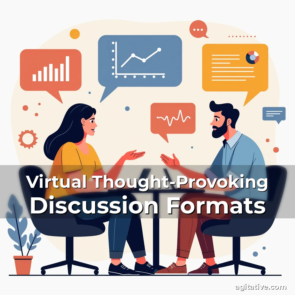 Artistic representation for Virtual Thought-Provoking Discussion Formats