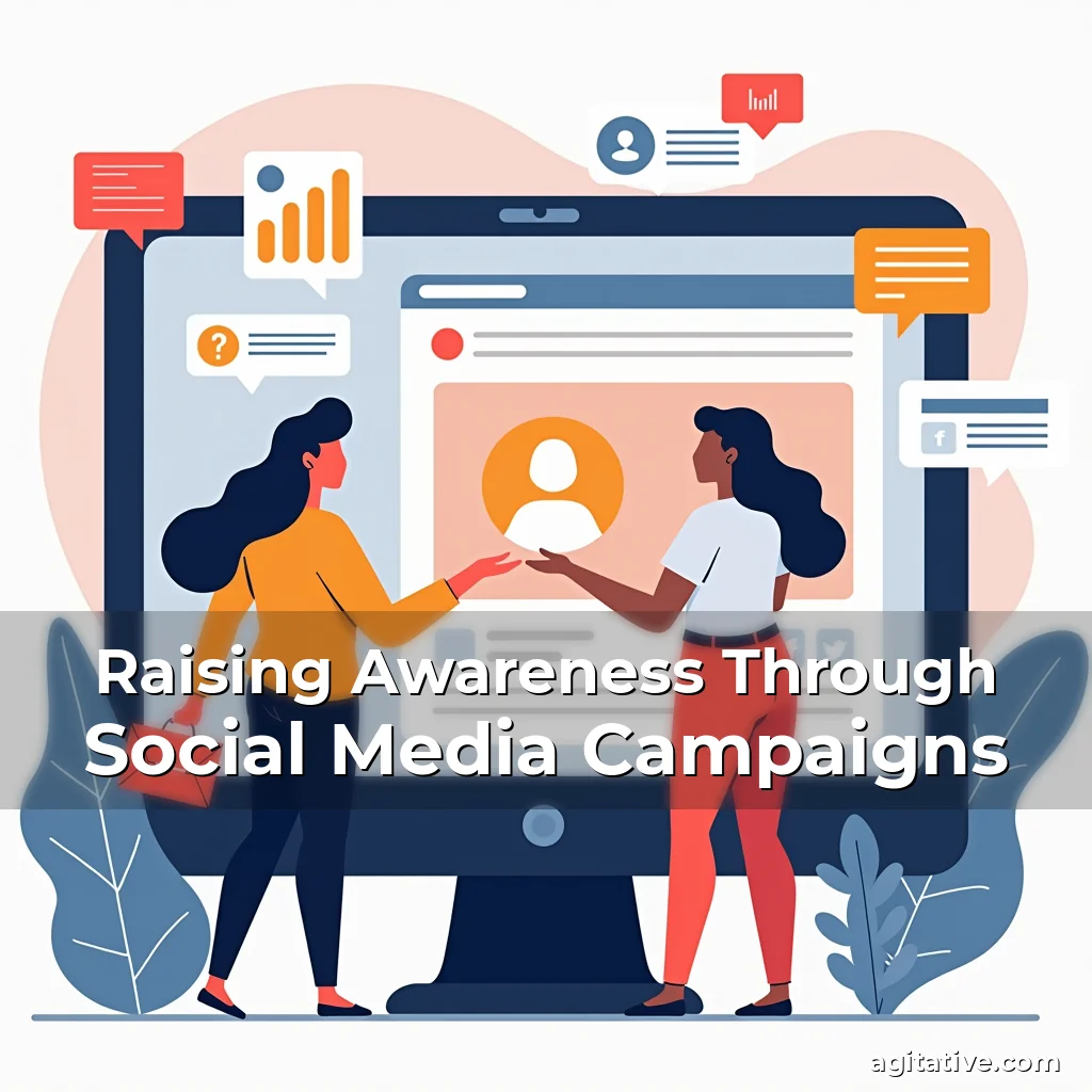 Artistic representation for Raising Awareness Through Social Media Campaigns