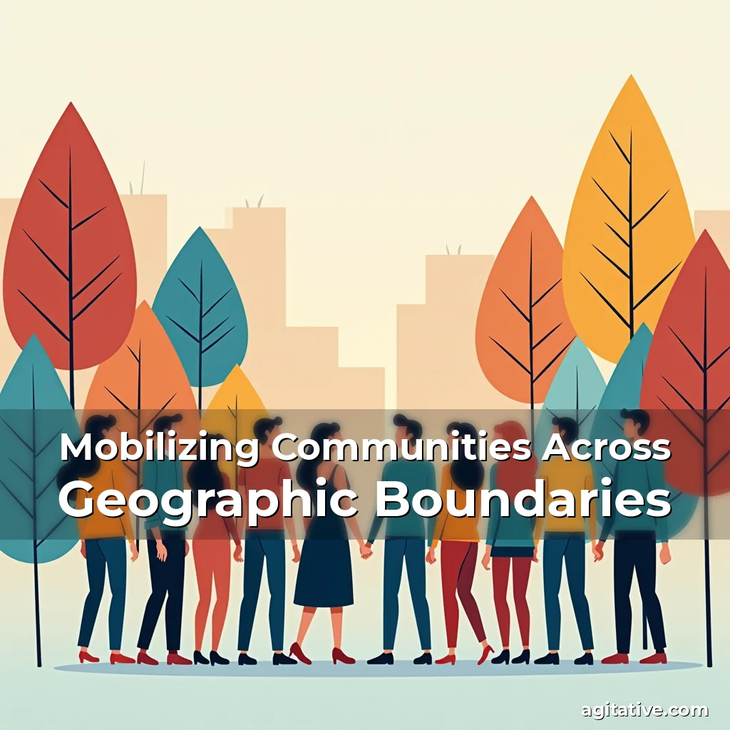 Artistic representation for Mobilizing Communities Across Geographic Boundaries